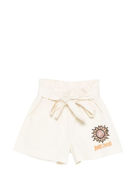 Shorts con logo JUST CAVALLI KIDS | JGP26073SHG4PRISTINE